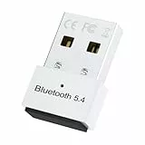 Confitik Bluetooth Adapter PC - USB Bluetooth 5.4 Dongle - Bluetooth Stick, Low Latency, Plug & Play, Kompatibel mit Windows 11/10/8.1/7 für Desktop, Laptop, Headset, Tastatur, Maus