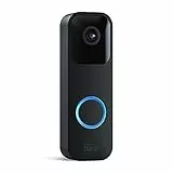 Blink Videotürklingel (Video Doorbell), lange Batterielaufzeit, Gegensprechfunktion, Selbstinstallation, HD-Video, Bewegungserfassung, App-Benachrichtigungen bei Klingeln, Alexa-kompatibel (schwarz)
