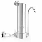 Vortopt 5 Stage Wasserfilter Wasserhahn, 12 Monate oder 8.000 Gallonen extra Lange Lebensdauer, reduziert 99% Chlor,Schwermetalle, Gerüche und fügt Mineralien um Hinzu, F7 (Enthält 1 Filter)