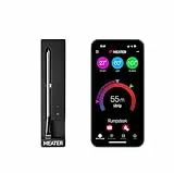 MEATER SE: Das Kabellose, Smarte Fleischthermometer mit Bluetooth | Hohe Reichweite | Misst Kern- und Umgebungstemperatur | BBQ, Ofen, Grill, Küche, Smoker, Rotisserie, mit schwarzem Ladegerät