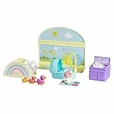 Peppa Wutz Evies Babyzimmer-Set mit 1 Figur und 7 Accessoires, passt zum Spielset Peppas großes Haus, Vorschulspielzeug für Mädchen und Jungs ab 3 Jahren