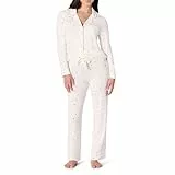 Amazon Essentials x Sofia Grainge Damen Schlafanzug-Set, Elfenbein Viele Herzen, M