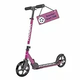 HUDORA Scooter Start 200 I Stabiler Aluminium-Roller I Höhenverstellbarer & zusammenklappbarer Cityroller I Kinder- & Erwachsenenroller für bis zu 100kg I Solider Tretroller mit Ständer