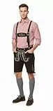 TR Martha Premium Lederhose für Herren (54, Dunkelbraun)