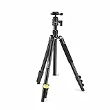 NATIONAL GEOGRAPHIC Reise-Foto-Stativ-Set mit Einbeinstativ, Aluminium, 4-teilige Beine, Hebelschlösser, Traglast 6 kg, Tragetasche, Kugelkopf, Schnellspanner NGTR001L