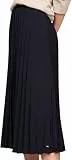Tommy Hilfiger Damen Rock Twill Pleated Midi-Länge, Blau (Desert Sky), 34