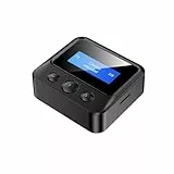 Goshyda Bluetooth 5.1 Sender Empfänger, Drahtloser Bluetooth Adapter mit TX RX Modi, 3,5 Mm AUX Bluetooth Audio Adapter mit LED Digitalanzeige für TV Home Sound System
