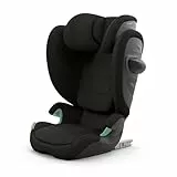 CYBEX Gold Kinder-Autositz Solution G2 Comfort, Ab ca. 3 bis 12 Jahre (100 - 150 cm), Max. 50 kg, Für Autos mit und ohne ISOFIX, Magic Black (Schwarz)