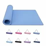 Good Nite Yogamatten Für Frauen Rutschfeste Strukturierte Oberflächen Gymnastikmatte Yoga Matte Dicke 6 mm 10 mm Mit Tragegurt Tpe-Übungsmatte Für Yoga Pilates Gymnastik (183X61cm)