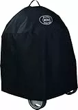 RÖSLE Holzkohle-Kugelgrill Abdeckhaube No.1 F60/F60 AIR/G60, Hochwertige Schutzhülle aus 100% Polyester, mit praktischem Klettverschluss zum Fixieren, wasserdicht, 60cm, Schwarz