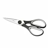 Silit Varieta Küchenschere 21 cm, Haushaltsschere mit Sägeschliff, Schere Küche, Edelstahl, Softgriff, Universalschere mit Flaschenöffner