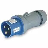 CEE-Stecker 230V/16A 3p blau IP44 Caravan/Industrie - Mennekes