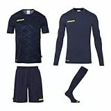 Uhlsport Unisex Prediction Torwart Trikotset, Marine/Fluo Gelb, 164 EU