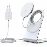 Wireless Charger Kompatibel mit Magsafe Ladegerät,iPhone ladestation,induktive ladestation,magnetisch Induktionsladegerät,Kabellos Schnellladegerät kompatibel für iPhone 16/15/14/13/12/11 Pro Max Plus