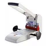 Novus B 2200 Blocklocher (200 Blatt, Zwei- und Vierfach-Lochung, Metall/Kunststoff) lichtgrau