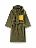 Sanetta Jungen-Bademantel khaki | Hochwertiger und kuscheliger Bademantel aus Frottee für Jungen.