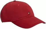 Tommy Hilfiger Herren Kappe Th Flag Soft 6 Panel Cap AM0AM14099, Rot, Einheitsgröße