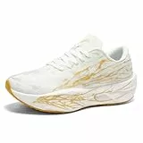 TBJ Unisex Laufschuhe mit Carbon Plate Technologie, Leichte Atmungsaktive Laufschuhe für Wettkampf und Training, rutschfeste und Abriebfeste Sportschuhe mit Rückprallelastizität EU39 gelb.