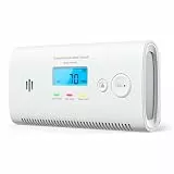X-Sense Tragbarer Kohlenmonoxid Melder für Wohnmobile, CO Melder mit austauschbaren Batterien, LCD-Display und Spitzenwertspeicher, XC0N-SR, 1 Stück