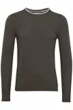 Blend Odin Herren Strickpullover Feinstrick Pullover Mit Rundhals Aus 100% Baumwolle, Größe:M, Farbe:Charcoal (70818)