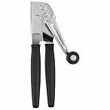 Dosenöffner Manuell, Multifunktional Deckelöffner, mit Rutschfest Griff, Can Opener Edelstahl, Dosenöffner Ohne Scharfe Kanten, Einstellbarer, für Senioren, Küche (Schwarz)