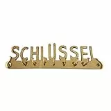 Schlüsselleiste Schlüsselhaken 'SCHLÜSSEL' Messing