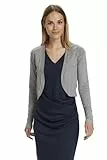 KAFFE Bolero Astrid Damen Bolero Astrid Elegant Jäckchen Langarm Cardigan Bolerojacke M, Grey Melange