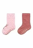 Sterntaler Socken Doppelpack Rehkitz Modern Cartoon Rosa/Beere Baby Female Crew-Lang Ödem Laufen Athletic Mehrere Anlässe Puderrosa Melange Baumwolle Gepolstert Dehnbar Atmungsaktiv 2 Stück