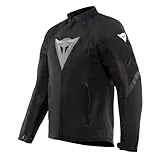 Dainese - Air Graphics Tex Jacket, Sommer Motorradjacke, belüftet und leicht, mit weichen Protektoren an Schultern und Ellenbogen, Mann, Schwarz/Weiß Diamant, 50