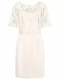 ApartFashion Damen 2in1 Spitzenkleid Kleid, Creme, 46 EU