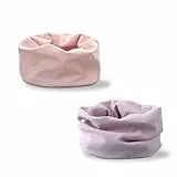 2 Stück Loop Kinder Baumwolle Herbst Winter Schal Baby Loop Hals Wärmer Mädchen und Junge (Mädchen-H)