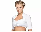 Stockerpoint Damen Solange Trachtenbluse, Weiß, 40
