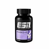 ESN Vitamin D3 + K2, 120 Kapseln, für Immunsystem, Knochen und Blutgewinnung, vegan & made in Germany