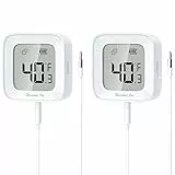 GoveeLife Gefrierschrank Thermometer 2 Pack, Bluetooth-Temperaturmesssensor für Kühlschränke Hot Hub Aquarium, mit APP Alarm, LCD-Display (Beinhaltet kein WLAN-Gateway)