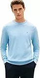 Tommy Hilfiger Men Essential SSNL Cotton Crewneck MW0MW39999 Pullover Sweater, Blue, XL, Blau (Well Water), XL