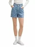 TOM TAILOR Denim Damen 1046700 Bermuda Jeans Shorts, 10113-Clean Mid Stone Blue Denim, M