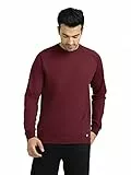 XYXX Cruze Sweatshirt aus French Terry Baumwolle für Herren, Weinrot, 40
