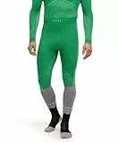 FALKE Herren Baselayer-Hose Wool-Tech 3/4 M Ti Wolle Funktionsmaterial schnelltrocknend 1 Stück, Grün Grass Green 7014 Trend, S