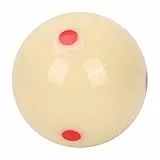 Ejoyous Pool Ball Red Dots, 5,72 cm Harz Billard Trainingsball Red Dot-Spot Practice Pool Balls, White Pool Ball Billardtisch Zubehör für Erwachsene Kinder