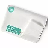 Aufbügelbare Einlage 75 cm x 3 Meter, 38 g/m² – LEICHTE (nicht gewebt) zum Aufbügeln – Ideale Bügeleinlage für Hemden, Blusen, leichte Stoffe, Nähen und Bastelarbeiten (Weiß)