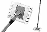 Maximex Teleskop Bad- und Fliesenwischer Profi, 360° Duo-Knickgelenk, Inkl. 2 Bezüge, Waschbar bis 60°C, 16 x 67-133 x 4 cm
