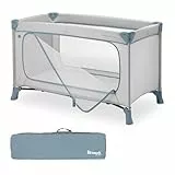 hauck Reisebett Baby mit XL Spielöffnung, Dream N Play Plus Dusty Blue