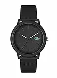 Lacoste Analog Quarzuhr für Herren Kollektion LACOSTE.12.12 mit Schwarzes Silikonarmband - 2011171