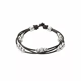 Fossil Armband Für Frauen, 19 Cm Braunes Echtlederarmband, JA6068040