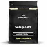 Protein Works - Collagen 360, Pulverergänzung, Typ I & III, hoher Proteingehalt, Apfel & Zitrone Twist, 480g, 32 Portionen