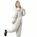 Generisch Kinder Schneeanzug Jungen Mädchen Thermo Wasserdicht Winddicht Schneeoverall Winter Warm Winteranzug Verdickte Skianzug Mit Fleece Kaputze Reißverschluss Skifahren Regenoverall 2-8 Jahre
