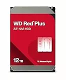 WD Red Plus 12 TB NAS Interne Festplatte 3,5 Zoll - 7200 U/Min, SATA 6Gb/s, CMR, 256MB Cache