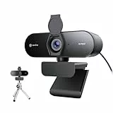 N newline 4k Webcam mit 2 Mikros & Metall Stativ, 1080p@60FPS, PDAF Autofokus in 1 Sekunde, Klar Stereo-Sound, Lichtkorrektur, USB Kamera PC für Videokonferenz Windows MacOS Zoom Teams