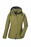 G.I.G.A. DX Damen Softshelljacke/Outdoorjcake mit abzippbarer Kapuze GW 23 WMN SFTSHLL JCKT, waldgrün, 34, 42211-000