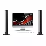 Lazmin112 2-in-1-trennbare Soundbars, Bluetooth 5.3-Surround-Soundsystem mit 40-W-Subwoofer, 3D-Stereo-Heimkino-Lautsprecher mit U-Disk/optisch/AUX, für TV-Computer